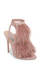 Women's Steve Madden Fefe Feather Sandal M - Pink