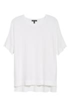 Women's Eileen Fisher Round Neck Top - White