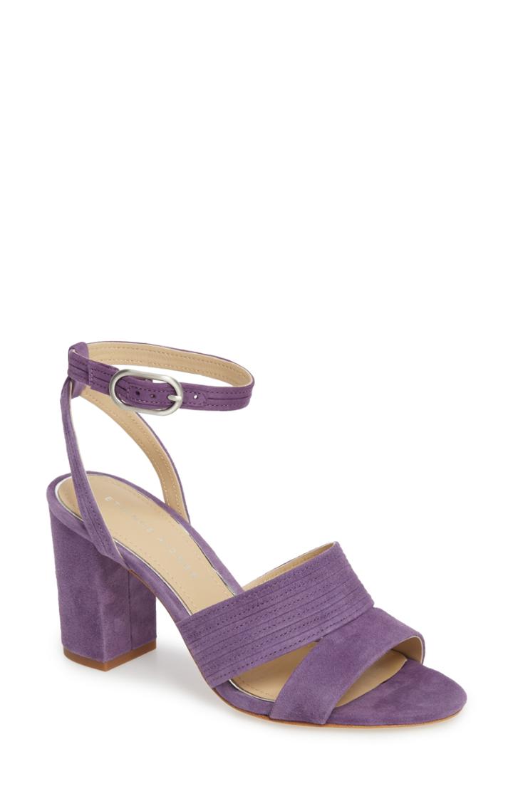 Women's Etienne Aigner Legend Ankle Strap Sandal .5 M - Purple