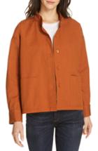 Women's Eileen Fisher Organic Cotton Jacket, Size - Brown