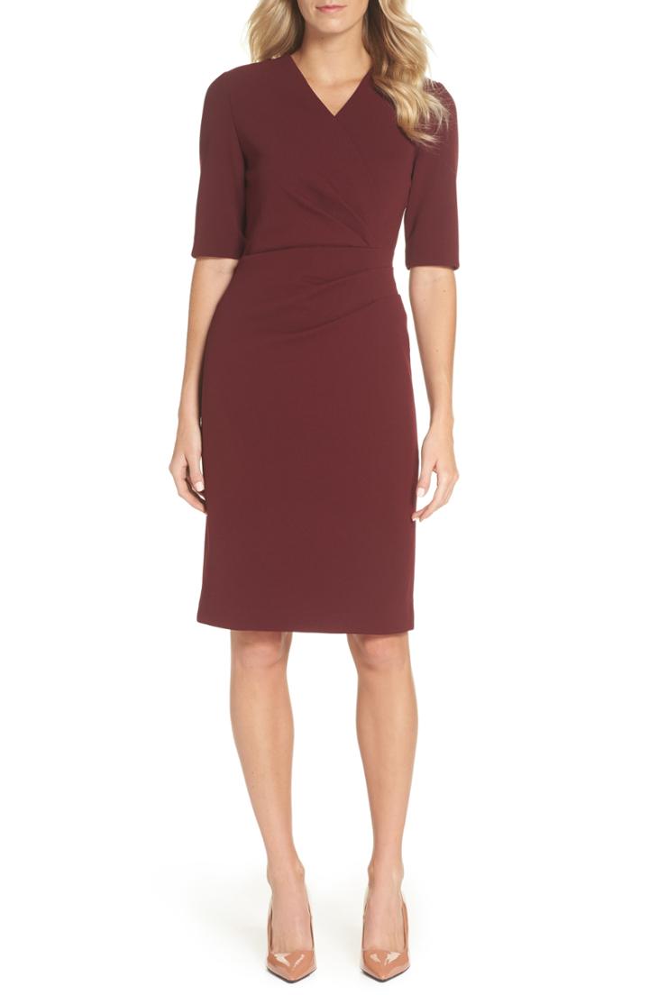 Women's Tahari Scuba Crepe Sheath Dress