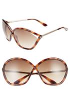 Women's Tom Ford Bella 71mm Gradient Lens Sunglasses - Blonde Havana/ Gradient Brown