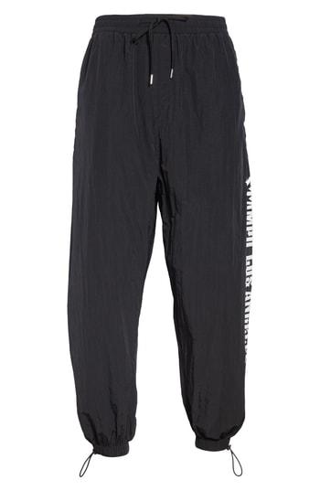 Men's Stampd Nylon Chopper Pants - Black