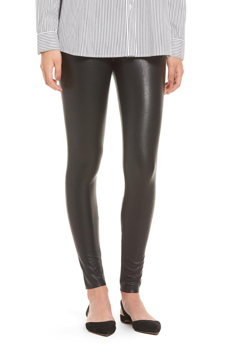 Women's Commando Perfect Control Faux Leather Leggings - Black