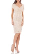 Women's Js Collections Soutache Mesh Sheath Dress - Pink