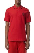 Men's Burberry Moreton Pique Polo - Red