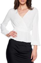 Women's Bardot Shirred Blouse - White