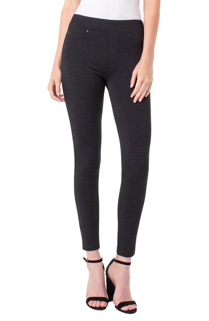 Petite Women's Liverpool Sienna Pull-on Leggings P - Grey