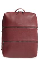 Matt & Nat Slate Faux Leather Backpack - Red
