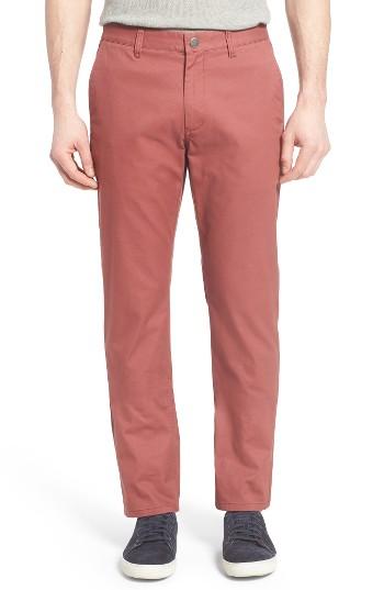 Men's Bonobos Straight Fit Washed Chinos X 34 - Red