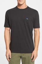 Men's Tommy Bahama 'new Bali Sky' Original Fit Crewneck Pocket T-shirt, Size - Black