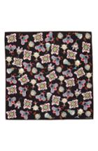 Women's Valentino Pop Flower Silk Scarf, Size - Black