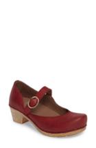 Women's Dansko Missy Mary Jane Pump .5-7us / 37eu M - Red