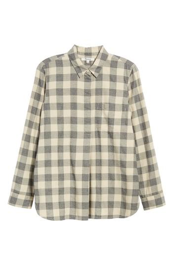 Women's Madewell Ex-boyfriend Buffalo Check Button Back Shirt