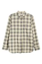 Women's Madewell Ex-boyfriend Buffalo Check Button Back Shirt