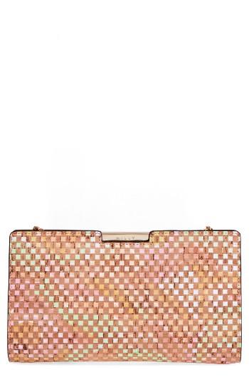 Milly Small Geo Cork Frame Clutch -