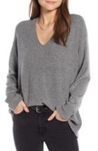 Women's Something Navy Slouchy Sweater - Grey