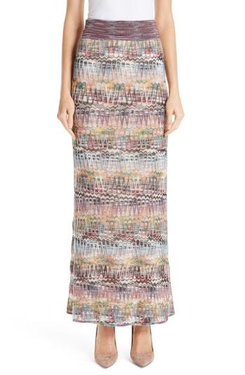 Women's Missoni Open Knit Maxi Skirt Us / 38 It - White