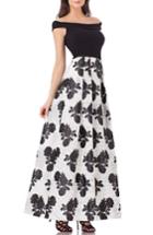 Women's Js Collections Off The Shoulder Gown