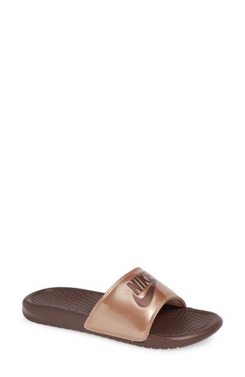 Women's Nike 'benassi - Just Do It' Print Sandal M - Red
