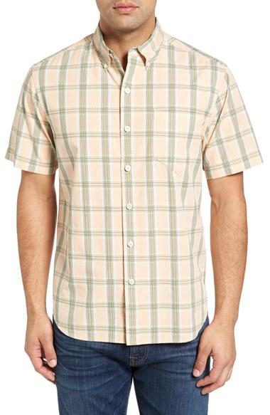 Men's Tommy Bahama Standard Fit Short Sleeve Plaid Sport Shirt