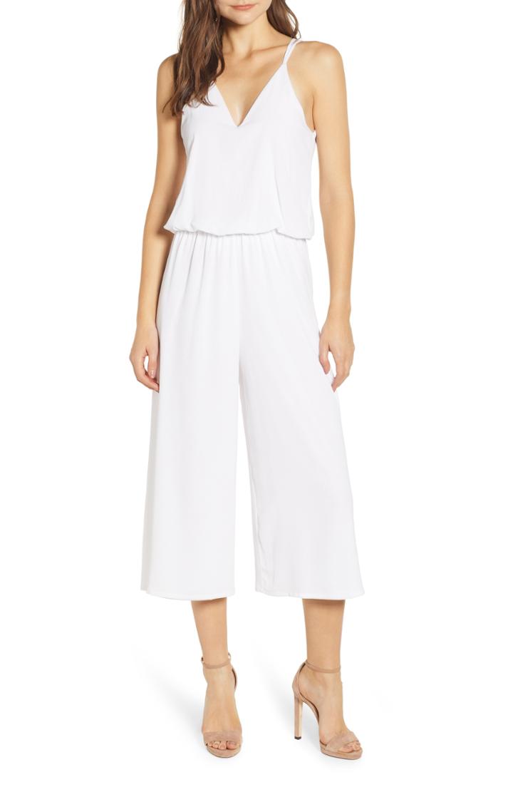 Women's Sentimental Ny Strappy Palazzo Jumpsuit - Ivory