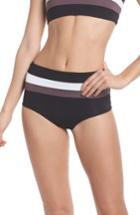 Women's L Space Portia Reversible Colorblock Bikini Bottoms - Black
