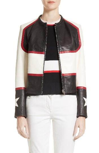 Women's Belstaff Whitaker Stars Leather Moto Jacket