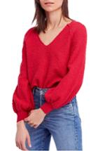Women's Free People Found My Friend Sweater - Red