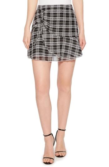 Women's Parker Chris Side Ruched Miniskirt - Black