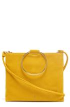 Thacker Le Pouch Leather Ring Handle Crossbody Bag - Yellow