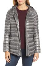 Women's Vince Camuto Hooded Down Jacket - Grey