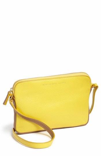 Marc By Marc Jacobs 'sophisticato- Dani' Leather Crossbody Bag Canary Yellow Multi