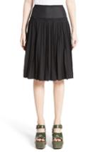 Women's Marc Jacobs Pleated Stretch Wool Skirt