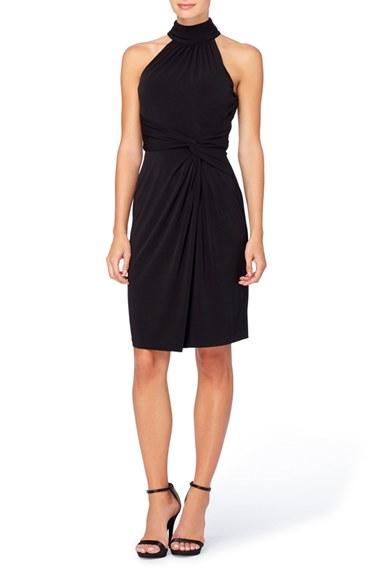 Women's Catherine Catherine Malandrino Jazz Halter Style Twist Front Dress