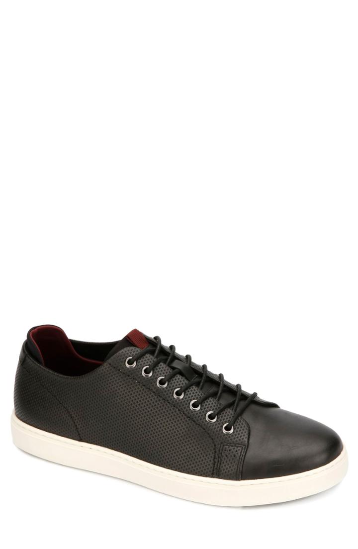 Men's Reaction Kenneth Cole Indy Embossed Low Top Sneaker M - Black