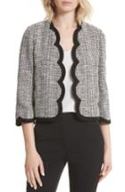 Women's Kate Spade New York Scallop Tweed Jacket - Black