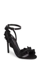 Women's Tony Bianco Katy Ruffle Sandal .5 M - Black
