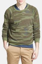 Men's Alternative 'the Champ' Camo Print Crewneck Sweatshirt, Size - Green