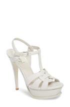 Women's Saint Laurent 'tribute' Sandal .5us / 39.5eu - White