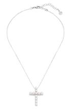 Women's Majorica Simulated Pearl Cross Pendant Necklace