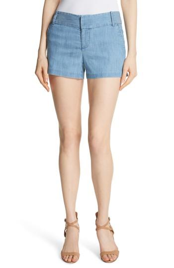 Women's Alice + Olivia Cady Lyocell Blend Shorts - Blue
