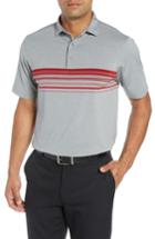 Men's Bobby Jones Xh20 Gable Stripe Jersey Polo - Grey