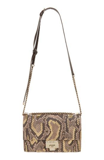 Jimmy Choo Rebel Genuine Python Crossbody Bag - Beige
