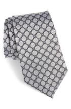 Men's Nordstrom Men's Shop Geo Medallion Silk Tie, Size - Metallic