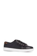 Women's Paige Ava Genuine Calf Hair Low Top Sneaker M - Black