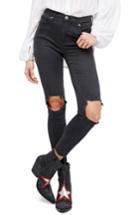 Women's We The People By Free People High Rise Busted Knee Skinny Jeans