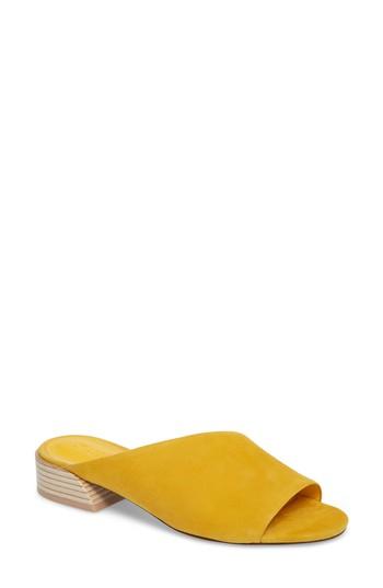 Women's Mercedes Castillo Irene Asymmetrical Sandal Mule M - Yellow