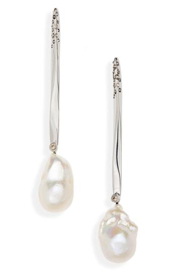 Women's Alexander Mcqueen Pearl Linear Drop Earrings