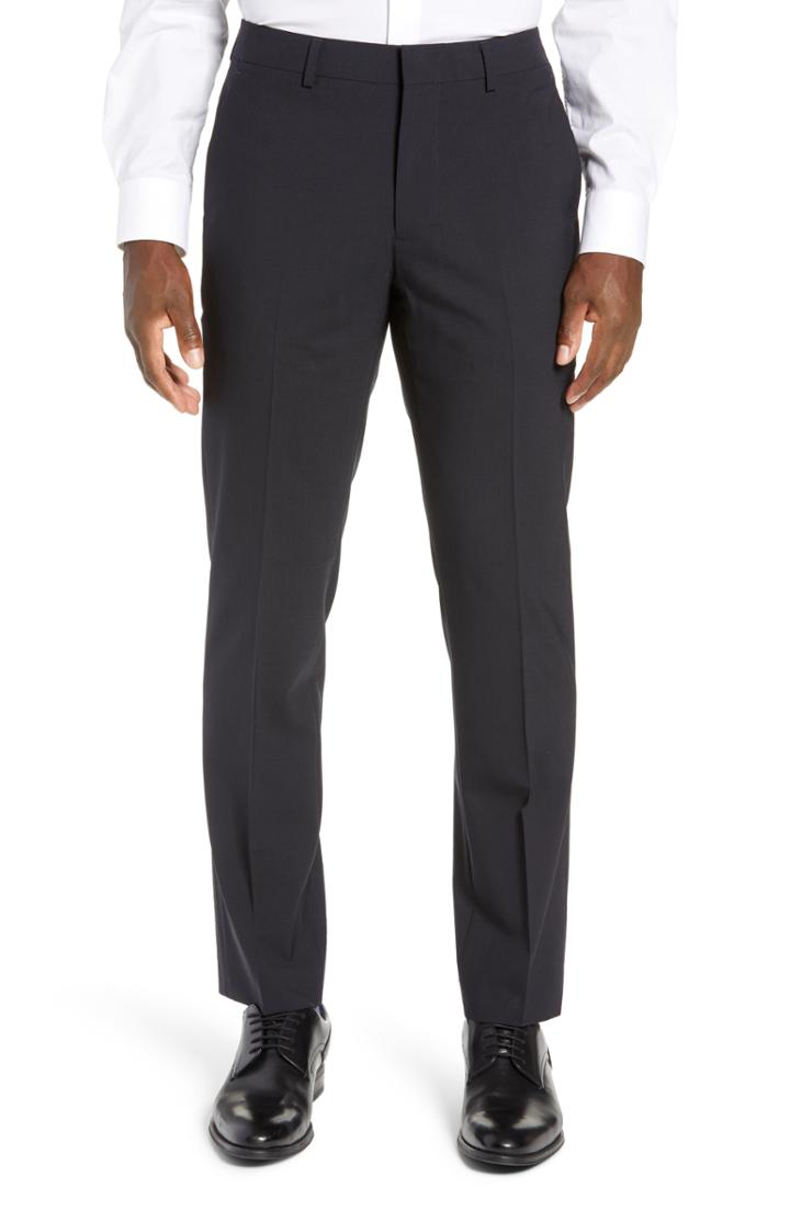 Men's Bonobos Slim Fit Stretch Wool Dress Pants X 30 - Blue